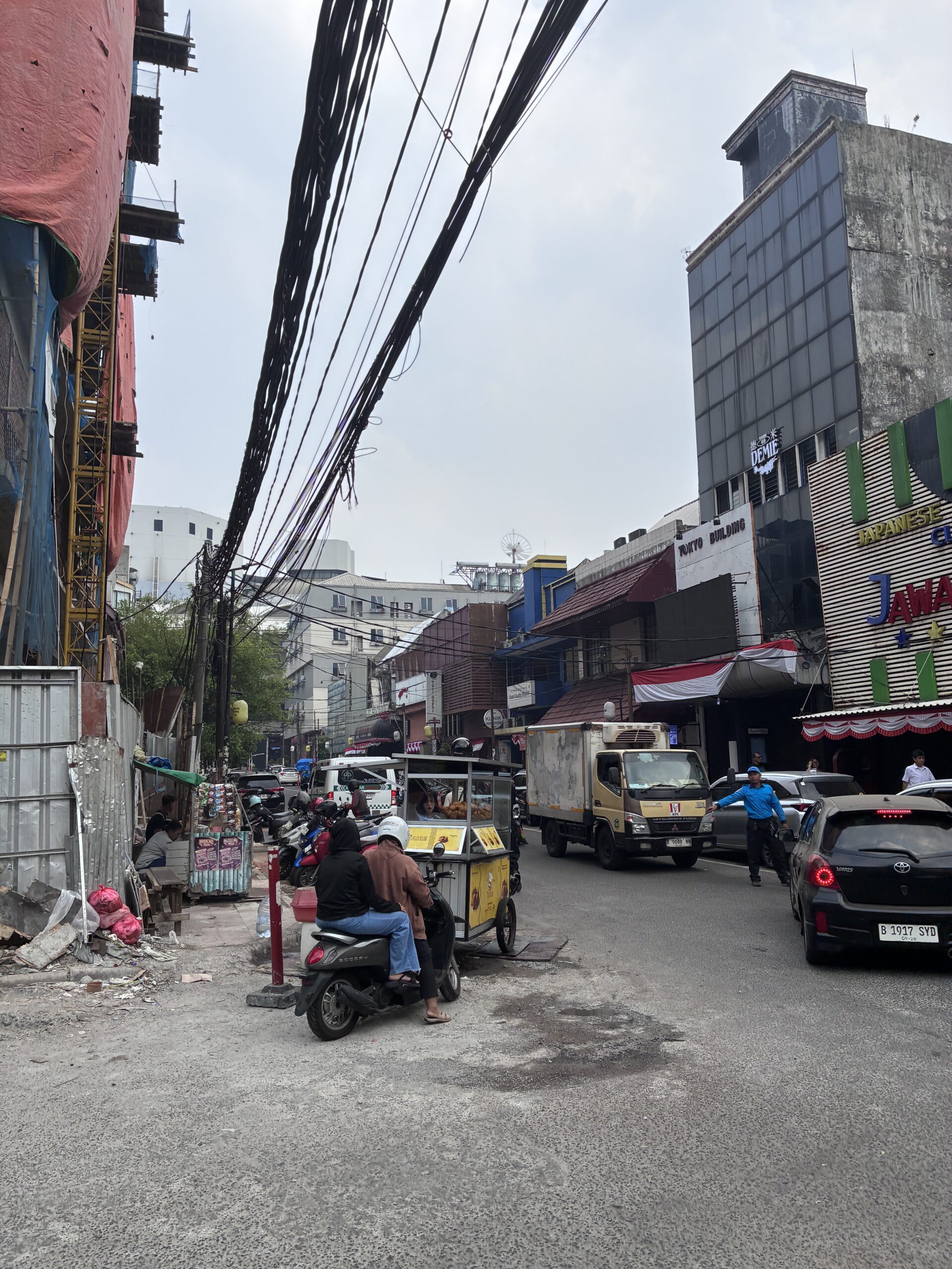 Blok Mにある日本系店舗が集まる路地