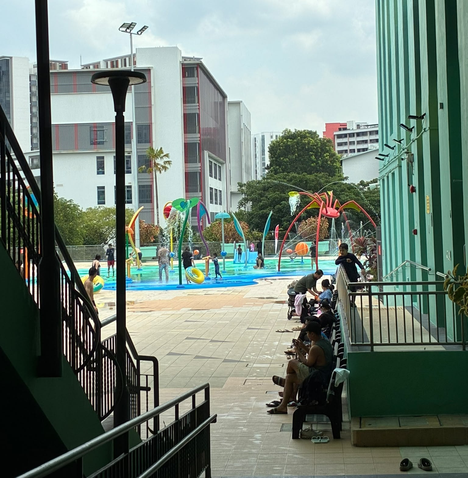 Jurong East Swimming Complexの子ども用水遊びエリア
