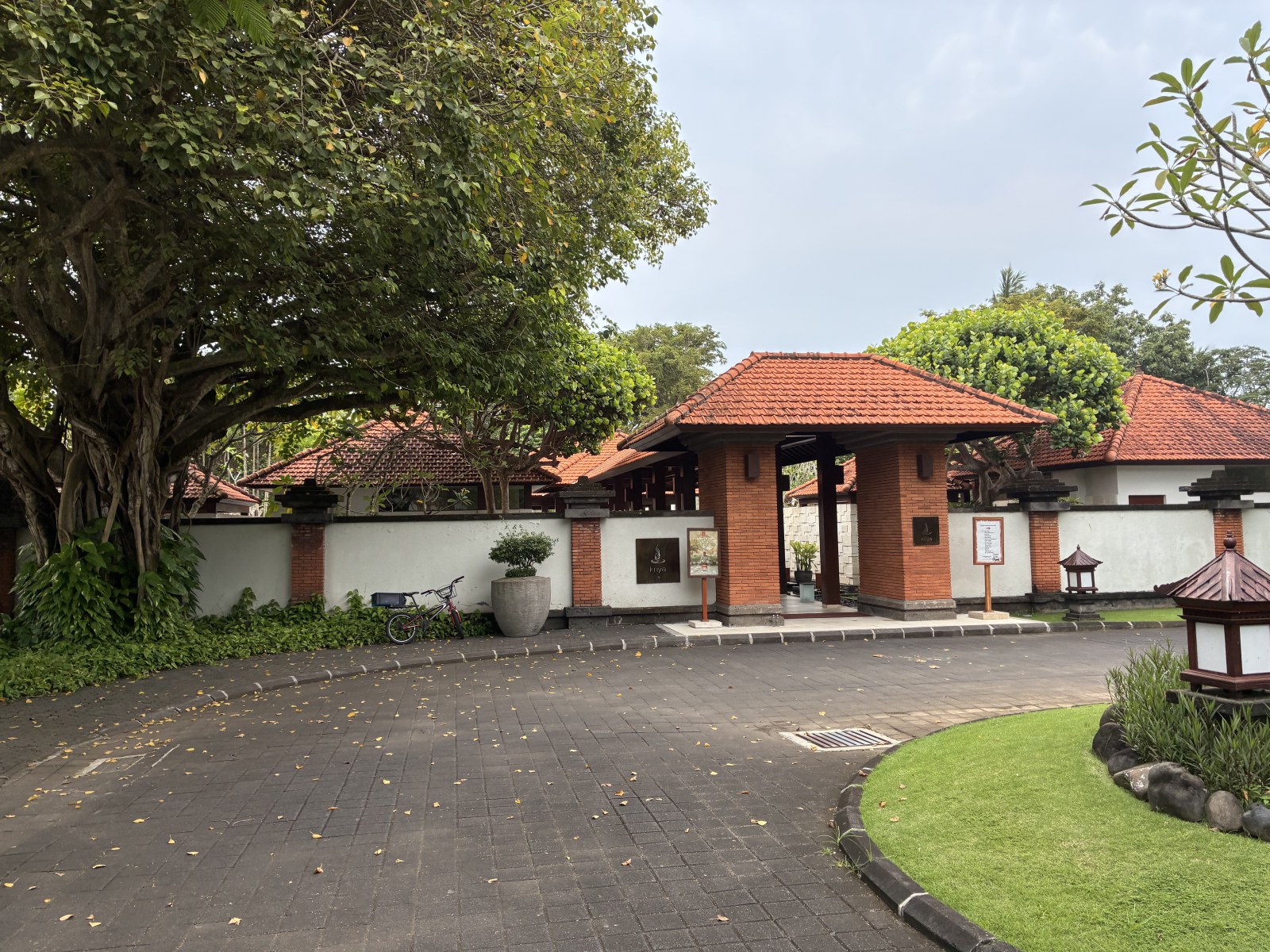 Entrance gate of Kriya Spa at Grand Hyatt Bali, Nusa Dua, Indonesia