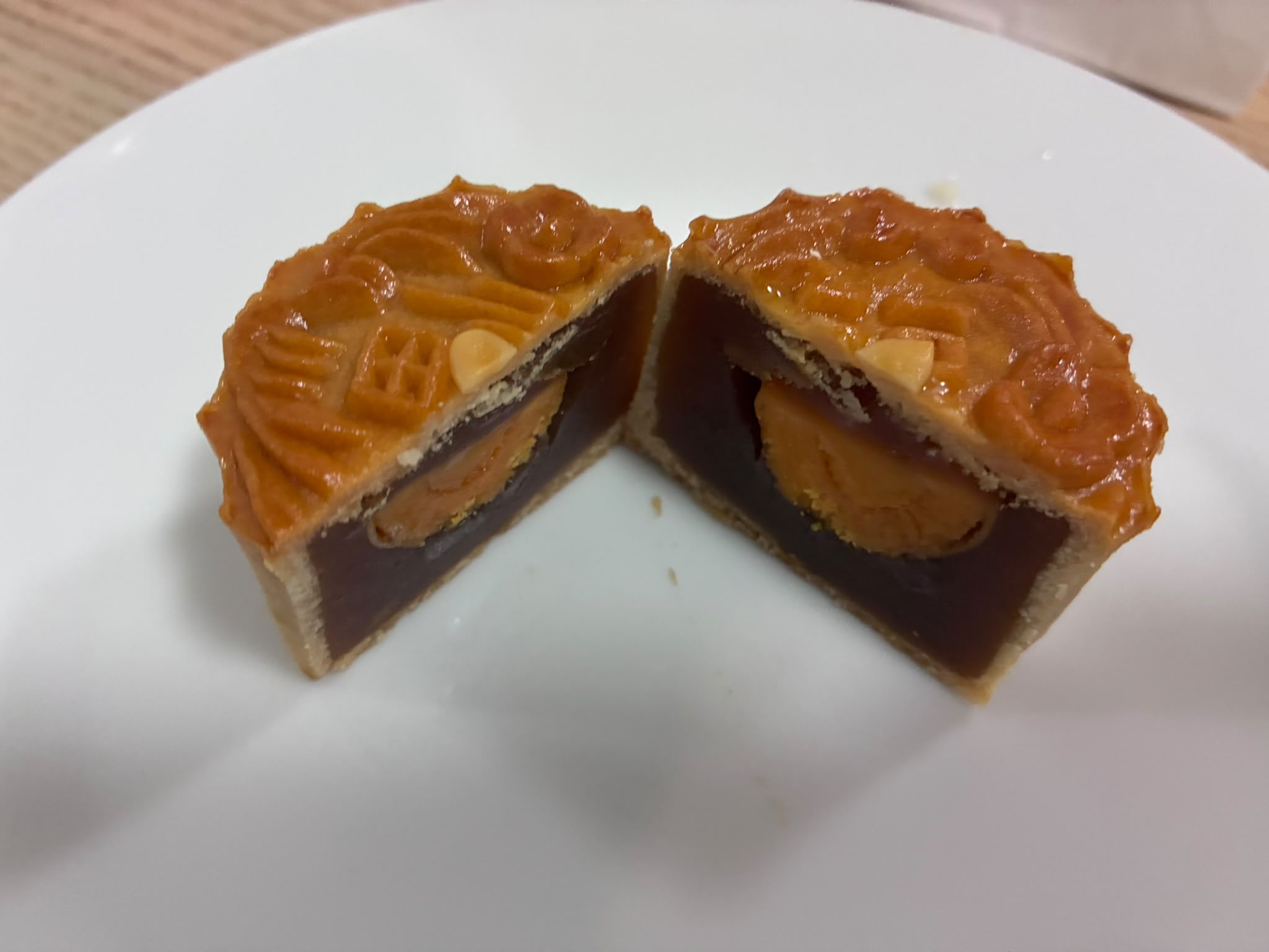 Tong Heng mooncake with salted egg yolk filling, Singapore